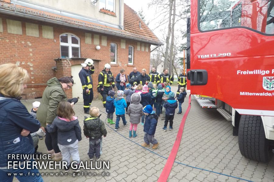 Brandschutzübung in der Kita Gallun